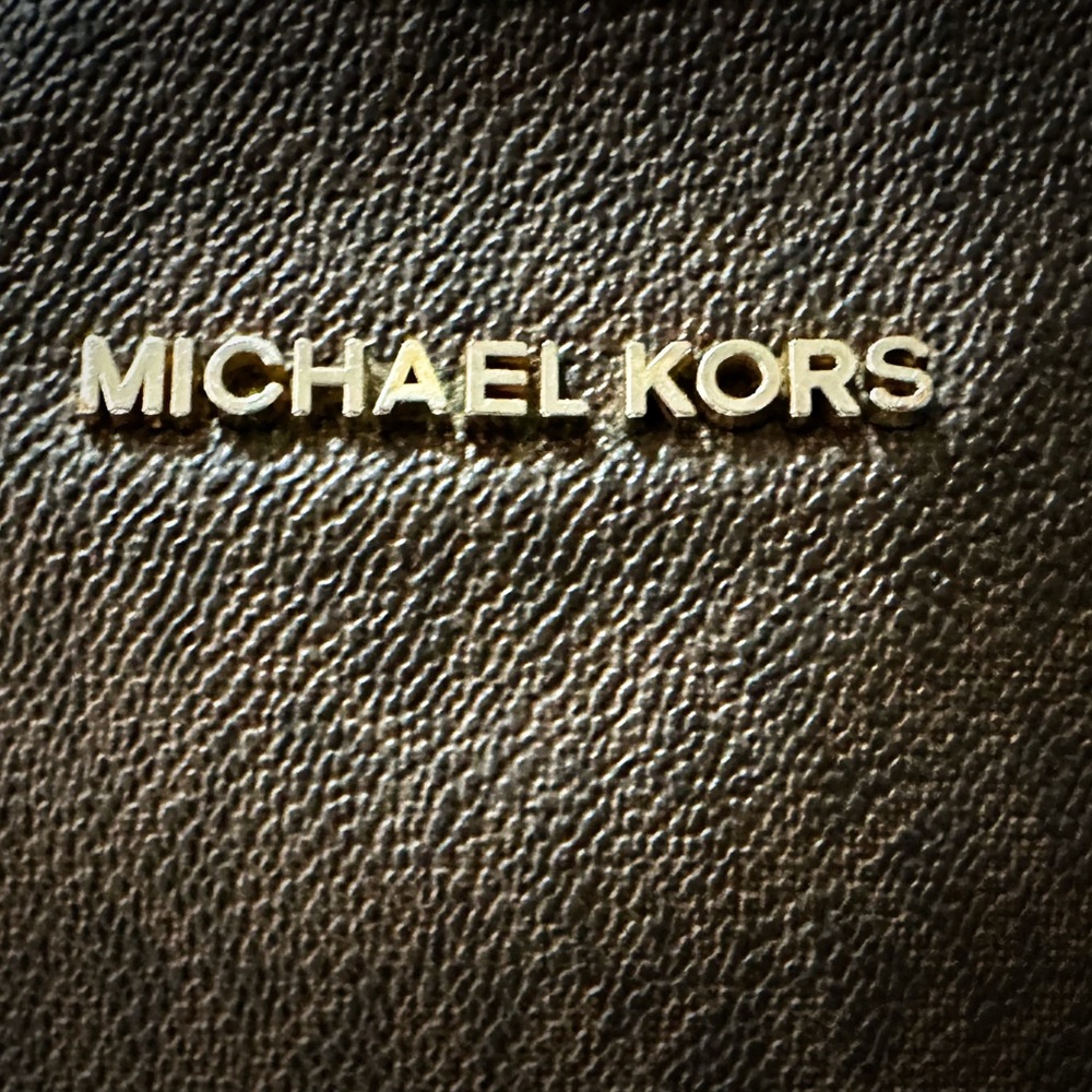 Michael Kors Brown Messenger Bag with Signature MK Monogram - Picture 6 of 14